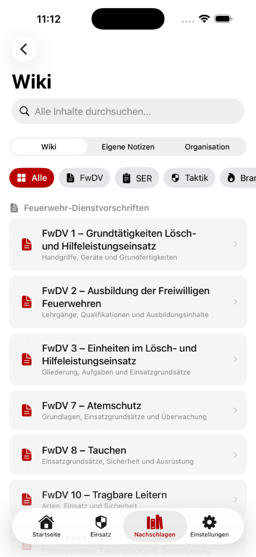 Wiki mit Fachartikeln, Eigenen Notizen und Organisation